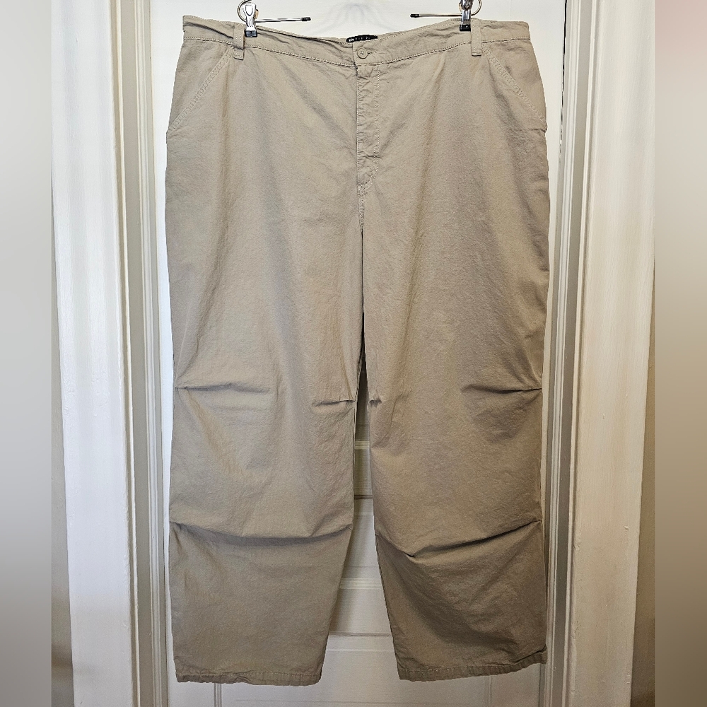ASOS Curve 100% Cotton Light Khaki Straight-Leg‎ Chinos NWOT Carpenter Pants